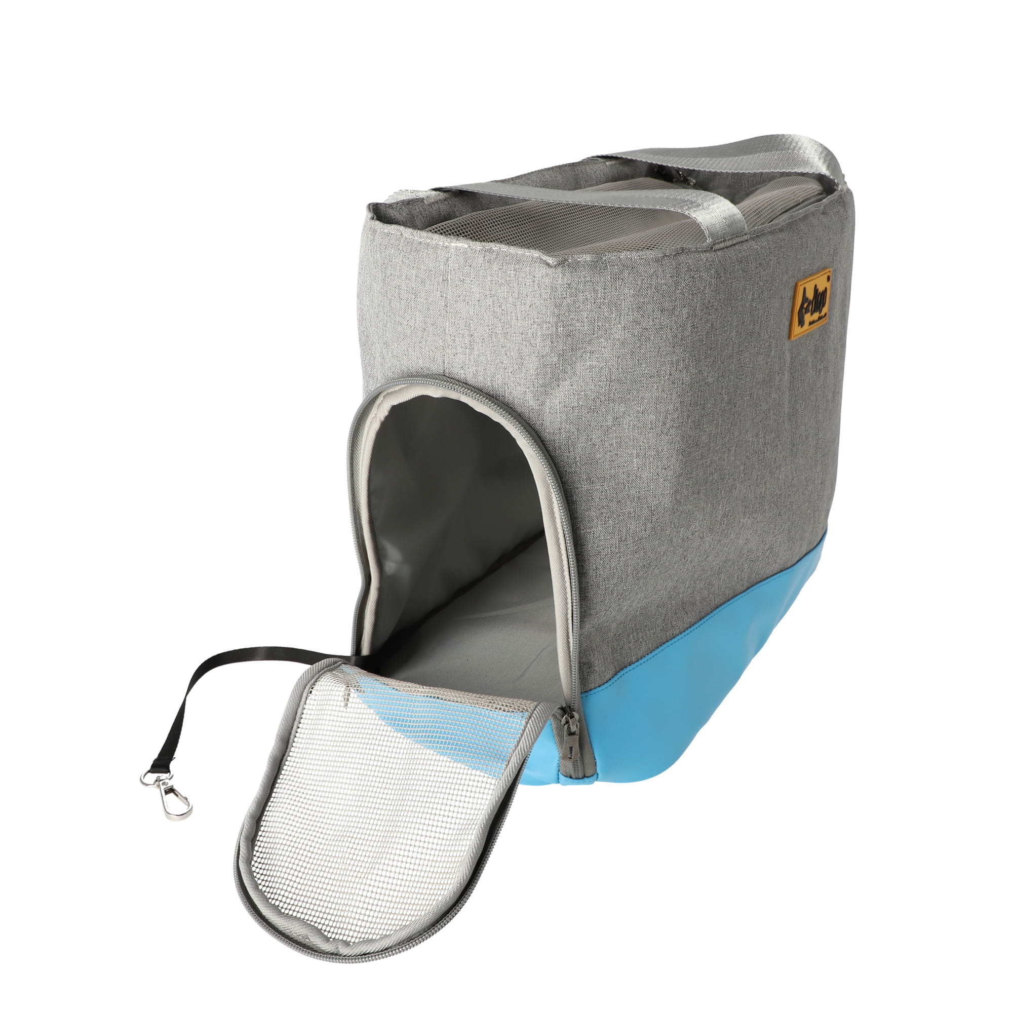 Geantă de transport pentru animale albastru-gri 41 × 20 × 30 cm
