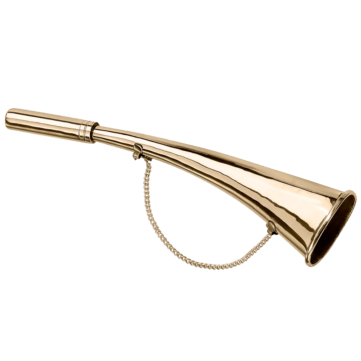 Corn de semnalizare Sprenger din alamă lustruită, 27 cm / 11"