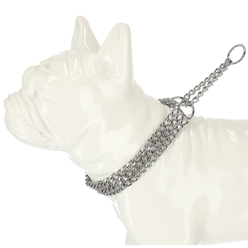 Zgardă pentru câini cu închidere triplă tip clip