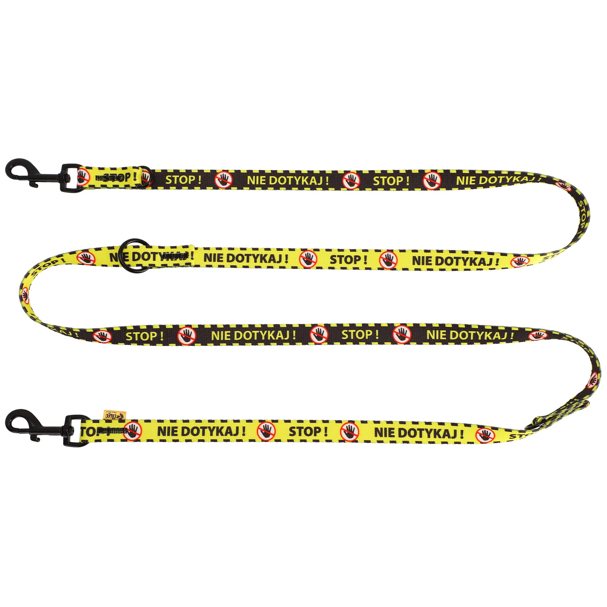 Lesă galbenă pentru câini „NU ATINGE”