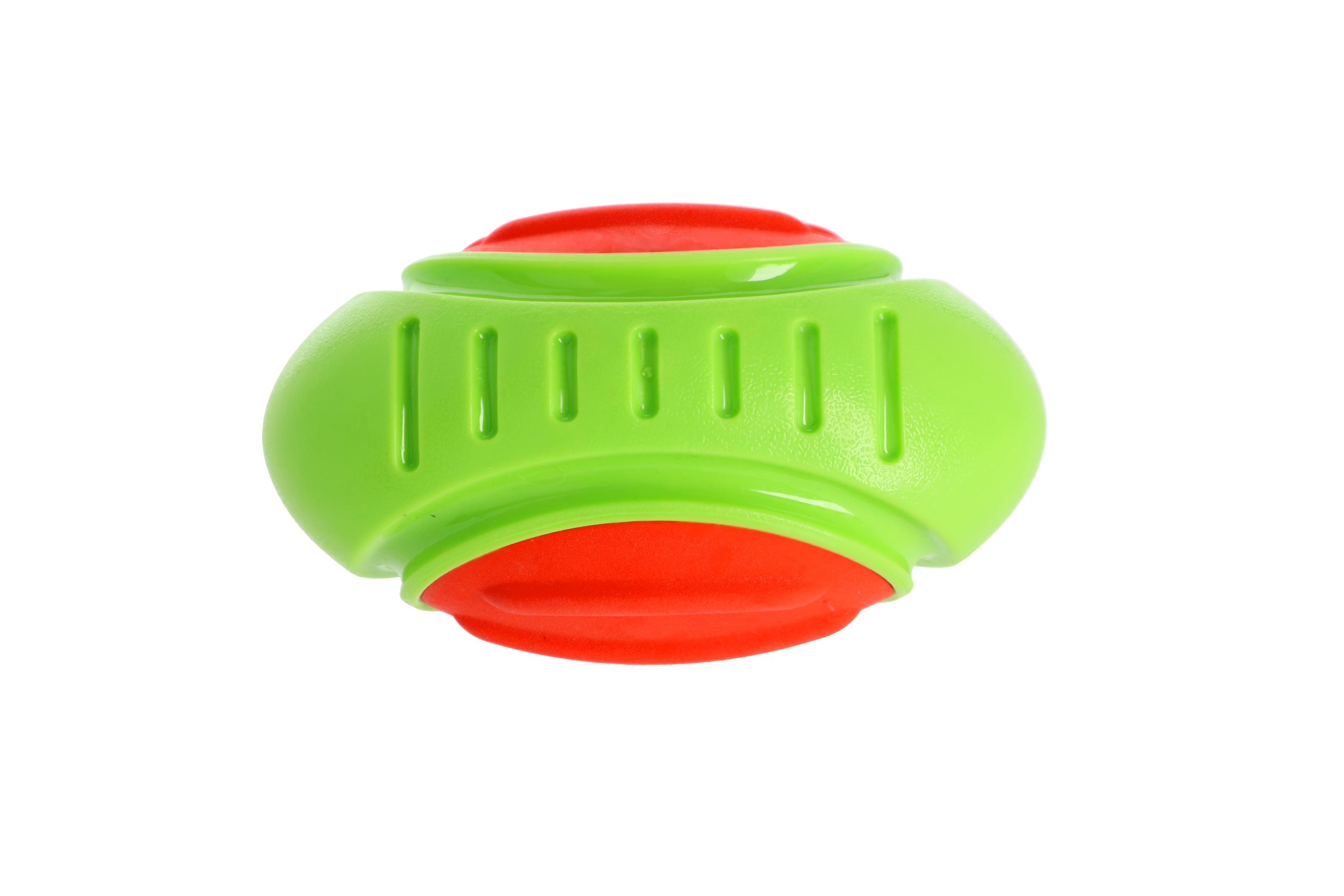 Jucărie pentru câini minge rugby dentară din cauciuc TPR 17 cm