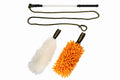 Băț pentru câini cu capete interschimbabile: mop portocaliu + lână